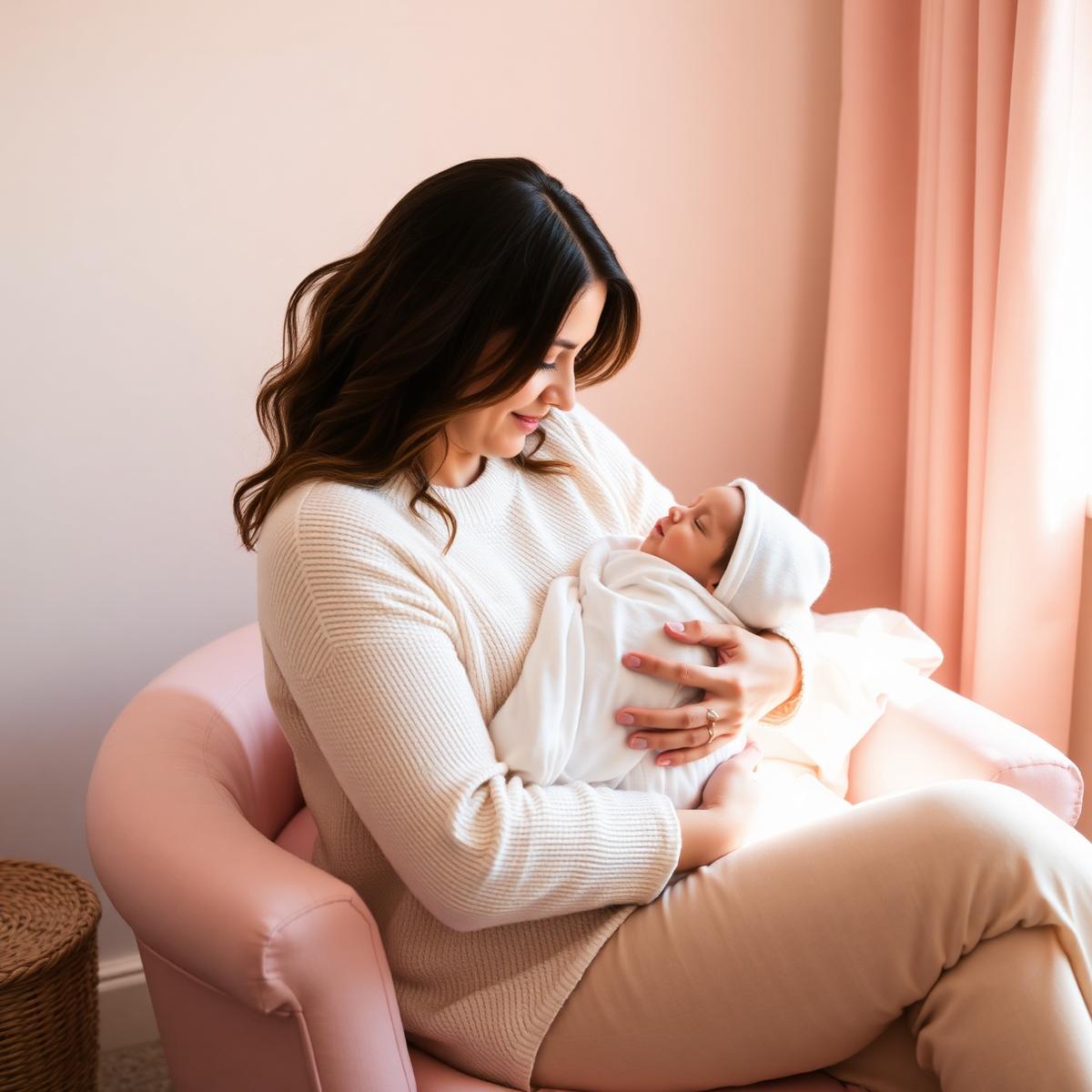 Mother with newborn